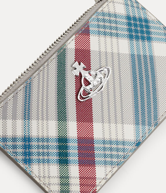 Vivienne Westwood slim lg crd hldr madras check